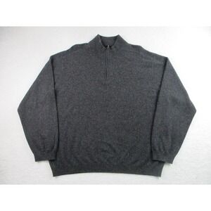 Tommy Bahama Cashmere Sweater Mens XL 1/4 Zip Pullover Blend Classic